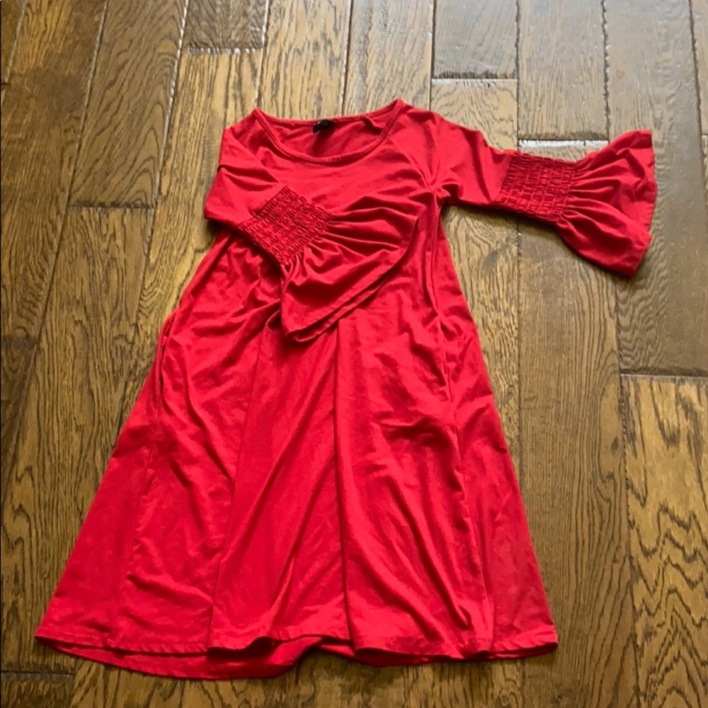 Red vintage dress